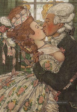 Buch der Marquise Illustration 9 1918 Konstantin Somov sexuell nackt nackt Ölgemälde